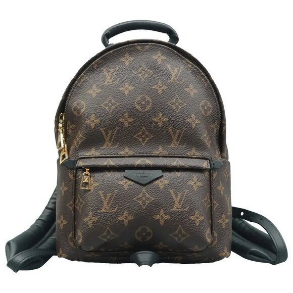 Louis Vuitton Handbags - Auth Louis Vuitton Palm Springs Mini Brown Monogram Canvas Backpack 1676-061324